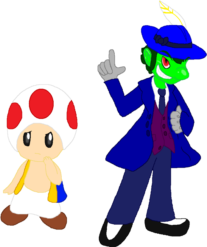 Green Thunder-toadrick By Nebulawords - Green Toad Mario Devinart (861x928)