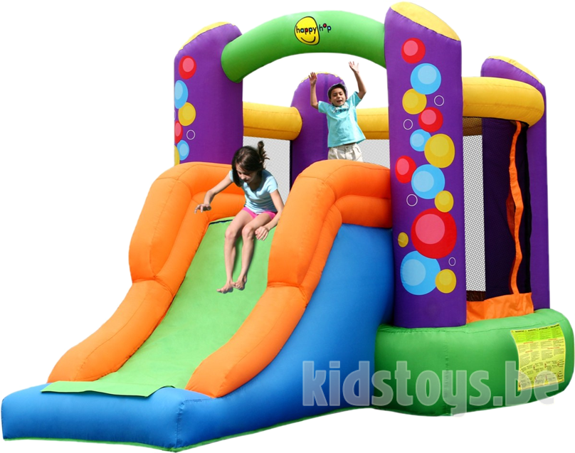 Happy Hop Combo Bouncer With Slide - Bouncy Happy Hop Combo Bouncer With Slide (825x825)