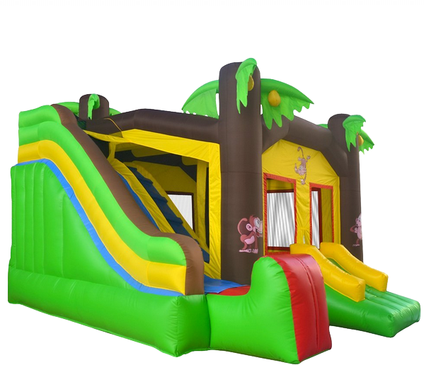 Commercial Grade Jungle Bounce House With Blower And - Inflatable (800x800)
