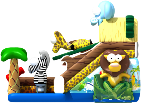 2018 Cartoon Animal Theme Blow Up Jumper Commercial - Inflatable (640x640)