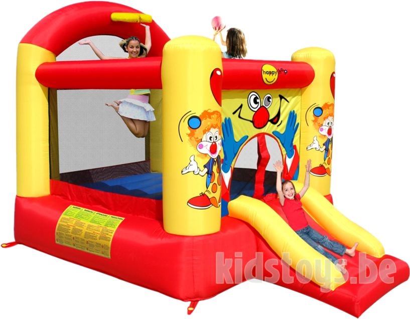 Happy Hop Clown Slide And Hoop Bouncer Large - Happy Hop 9304y (825x825)
