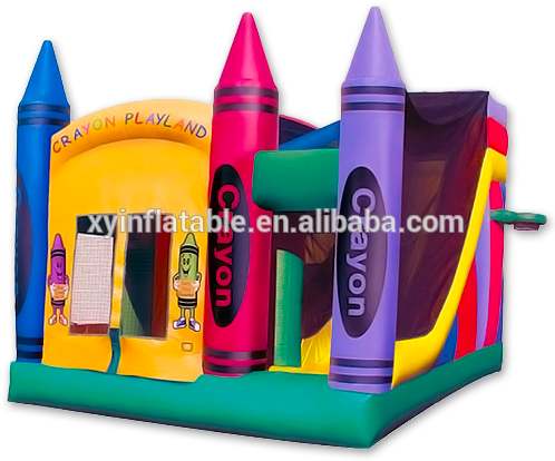 Inflatable Crayola Bouncer Castle, Inflatable Crayola - Inflatable Crayon (500x436)