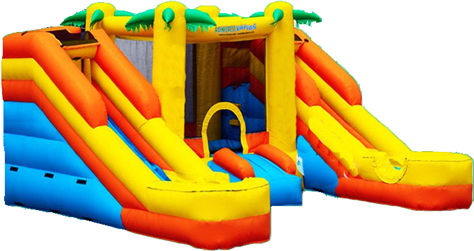 Toddler Inflatable Combo Bouncer - Blast Zone Rainforest Rapids Commercial Inflatable (692x392)