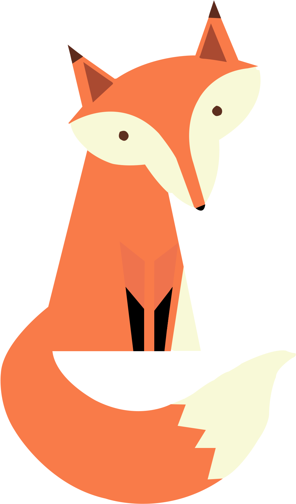 ~the Little Fox Badge~ - Cafepress Fox Baby Blanket (1000x1695)