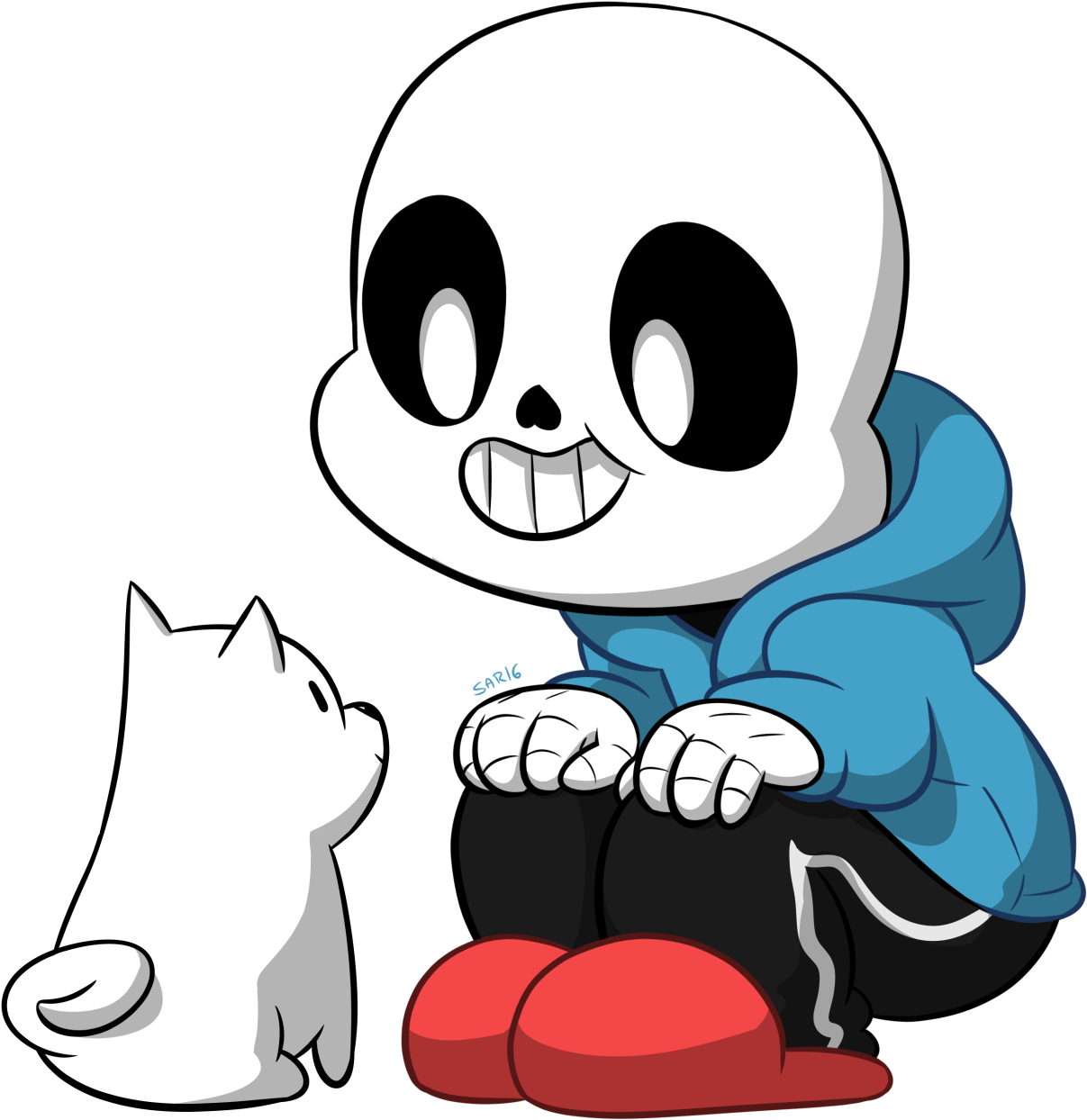 Baby Sans With Toby Fox Dog - Baby Sans With Toby Fox Dog (1280x1320)