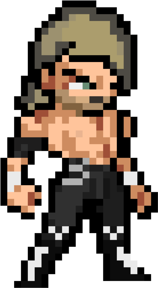 Antomthetimetraveler Kenny Omega Wrestle Kingdom 11 - Kenny Omega 8 Bit (1024x1071)