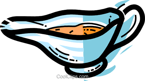 Gravy Bowl Royalty Free Vector Clip Art Illustration - Gravy Clipart (480x268)