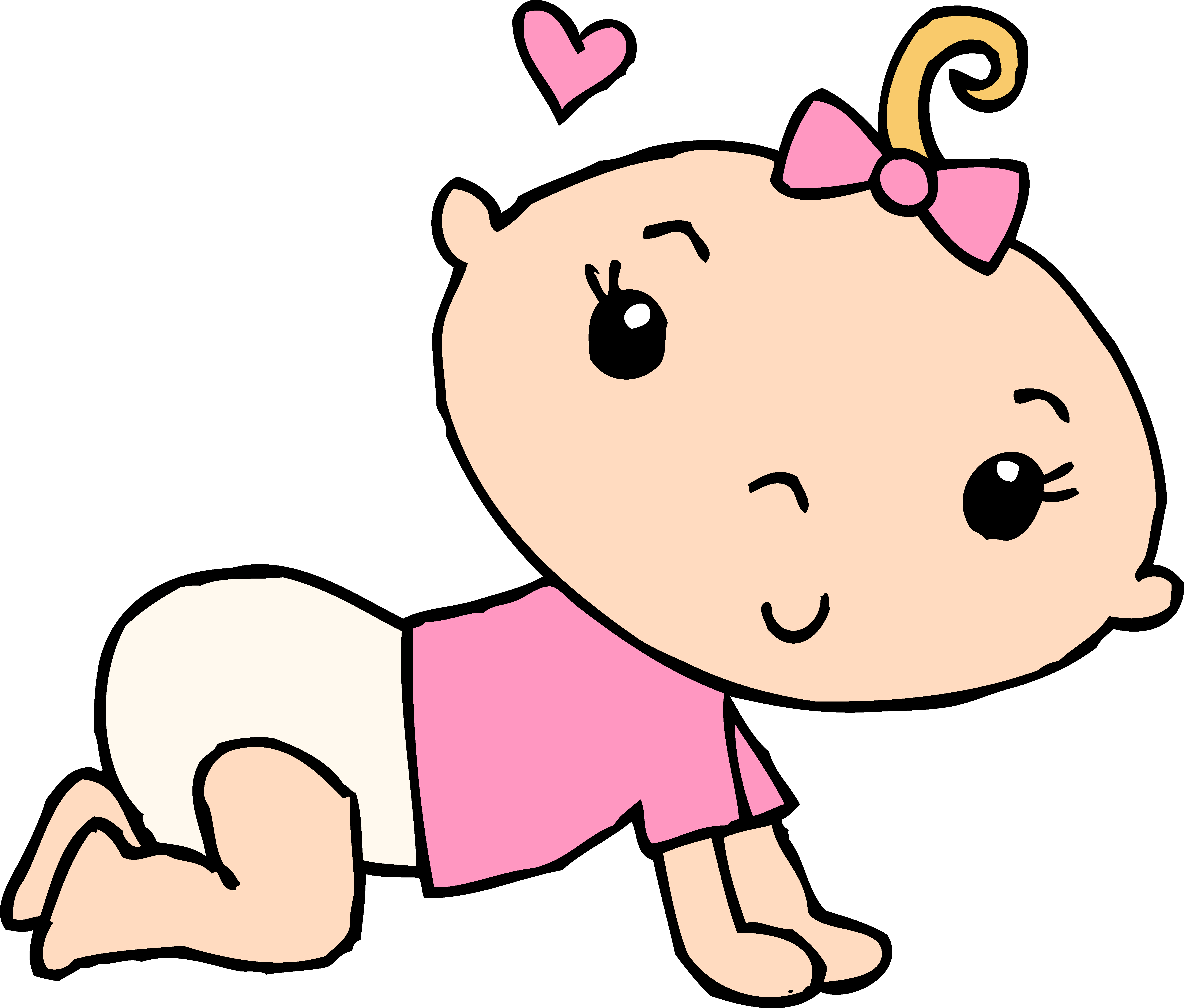 Baby Girl Girl Clipart Free - Girl (5605x4772)
