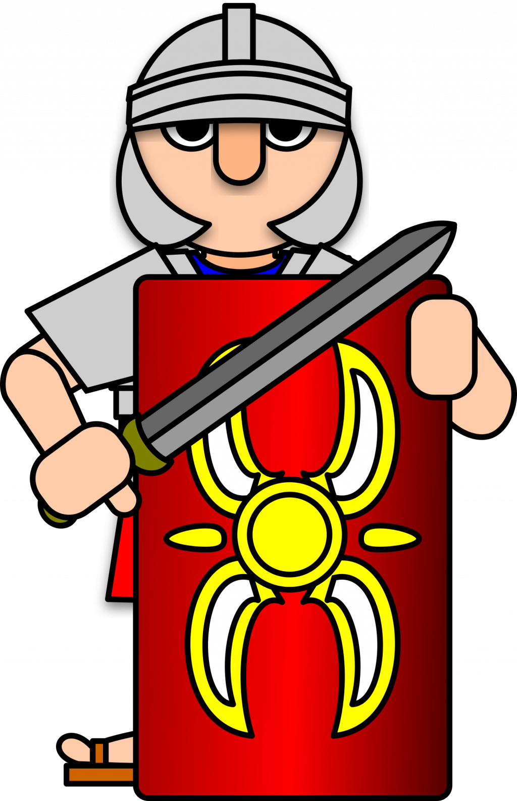 Roman Warriors Clipart Solider Free Clipart On Dumielauxepices - Roman Soldier Clipart (1024x1585)