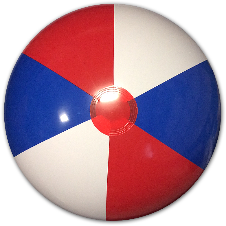 Clip Arts Related To - Red And Blue Beach Ball (800x800)