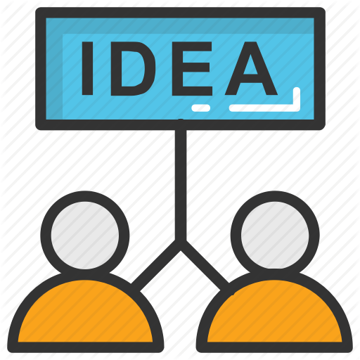 Mind Map Colorful Icon, Vector Flat Sign - Idea (512x512)