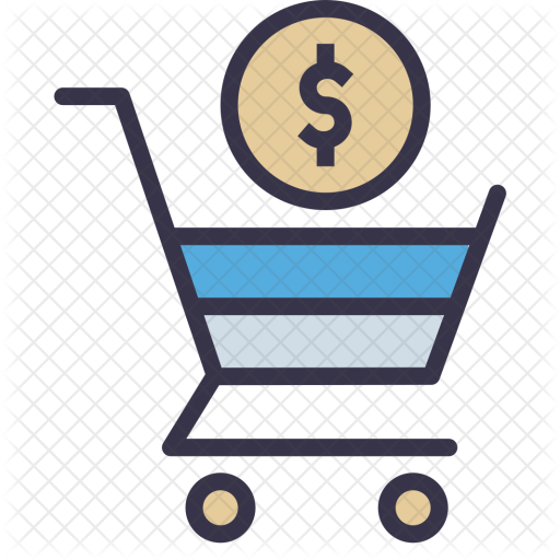Online, Shopping, Cart, Trolly, Dollar, Sign, Currency, - Shopping Cart (512x512)