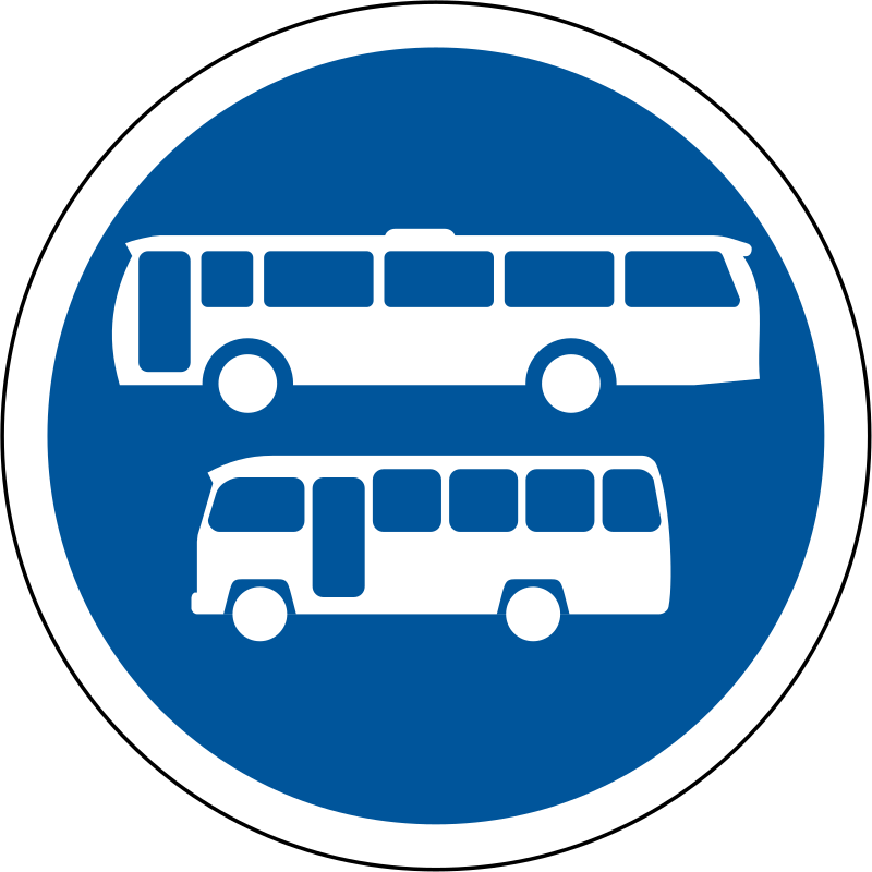 Buses & Midibuses - No Minibus Vehicles Allowed Road Sign (800x800)
