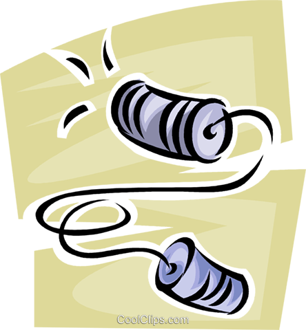 Cup And String Telephone Royalty Free Vector Clip Art - String Telephone Art (444x480)