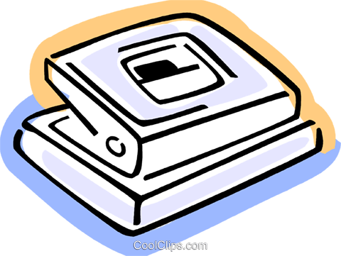 Hole Punchers Royalty Free Vector Clip Art Illustration - Hole Punchers Royalty Free Vector Clip Art Illustration (480x361)