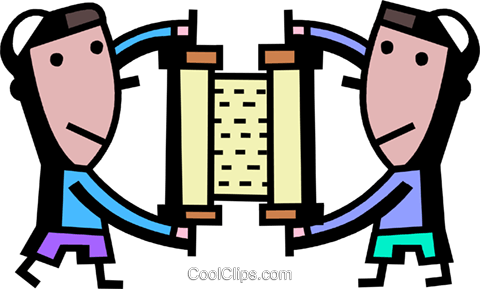 Torah Or Scrolls Royalty Free Vector Clip Art Illustration - Torah Or Scrolls Royalty Free Vector Clip Art Illustration (480x289)