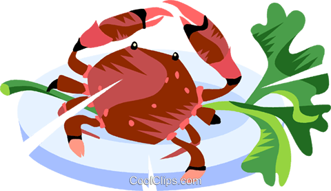 Crabs Royalty Free Vector Clip Art Illustration - Crabs Royalty Free Vector Clip Art Illustration (480x278)