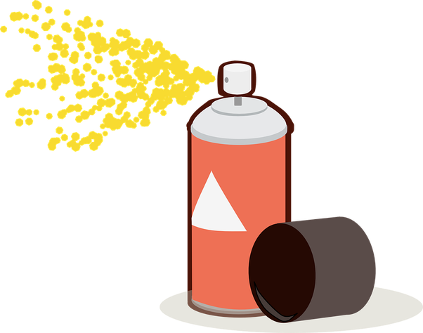 The Food Industry Makes Use Of Nitrous Oxide Whereas - Spray Paint Clip Art (602x474)