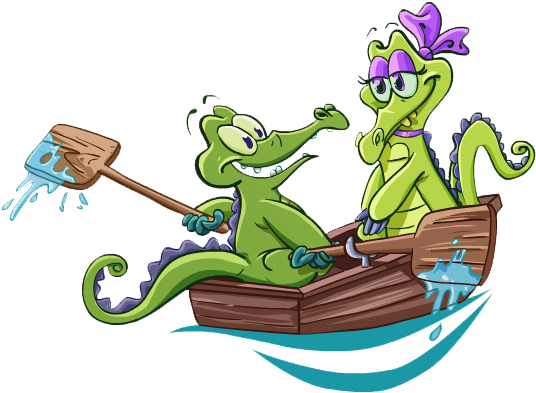 Where ' S My Water Swampy Clipart - Wheres My Water Swampy And Allie (553x416)