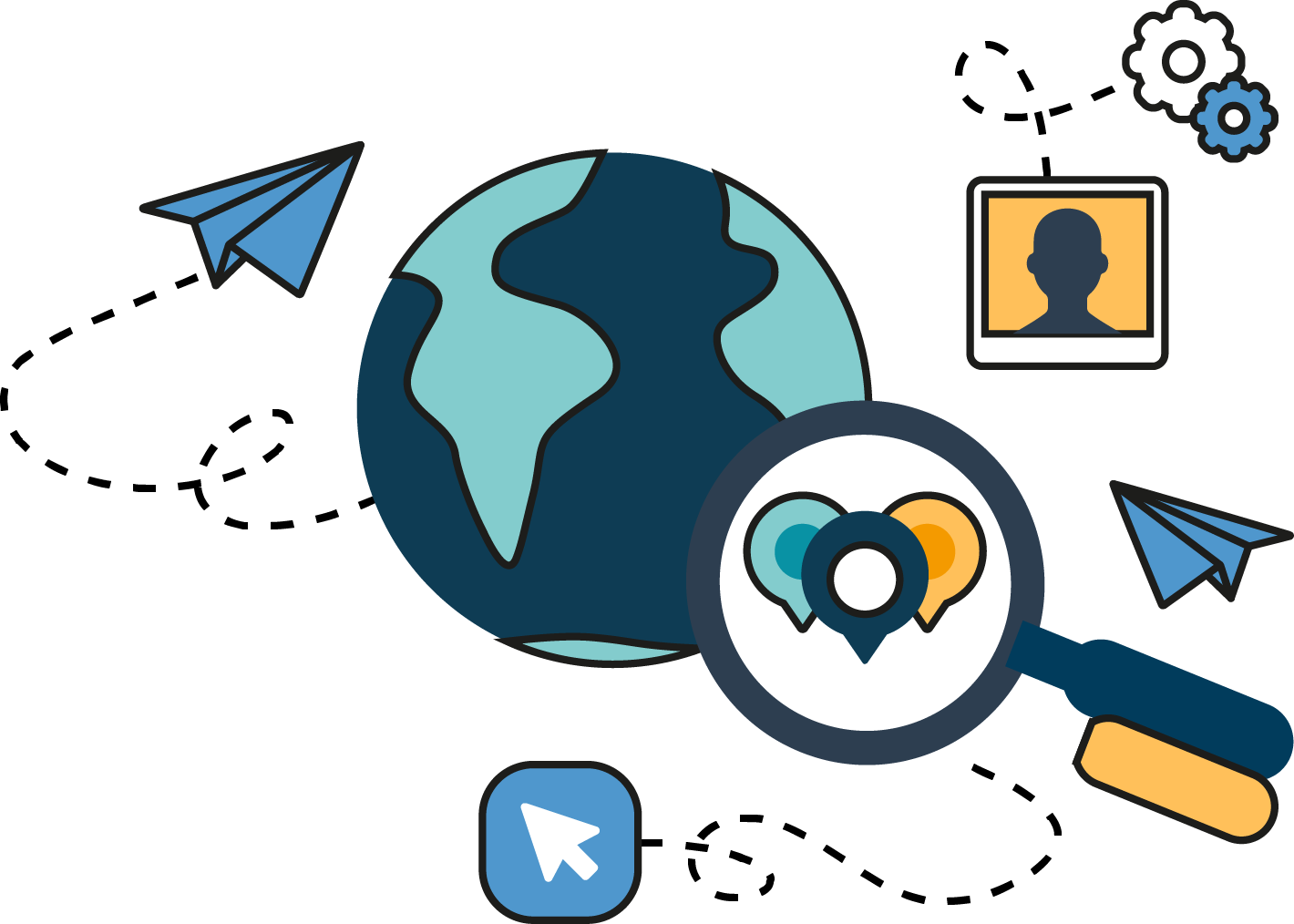 Digital Marketing Search Engine Optimization Clip Art - Clip Art (1420x1014)