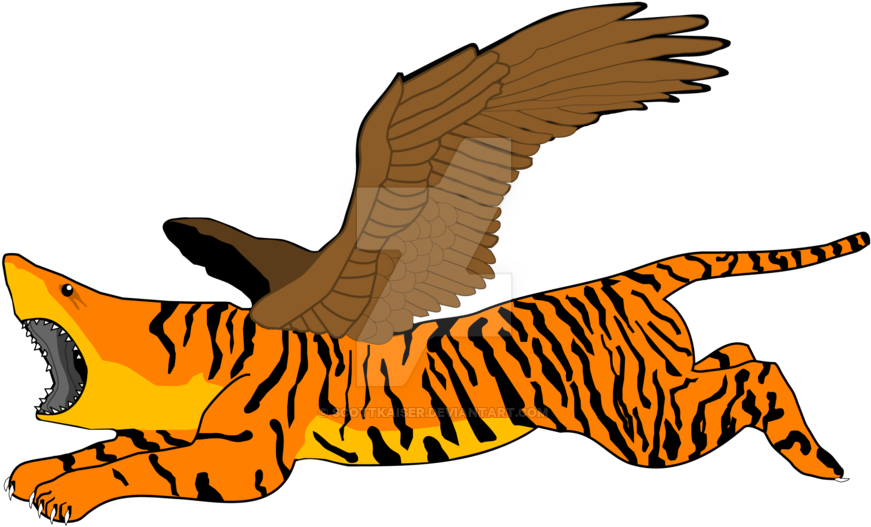 Flying Tiger Shark By Scottkaiser - Flying Tiger (900x582)
