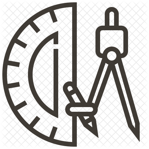 Compass Icon - Compass And Ruler Icon (512x512)