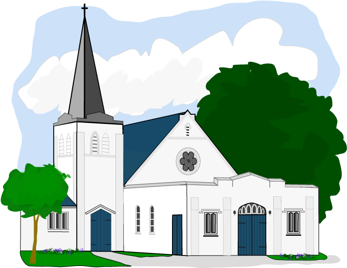 Free Church Building Clip Art - Church Building Clip Art (718x554)