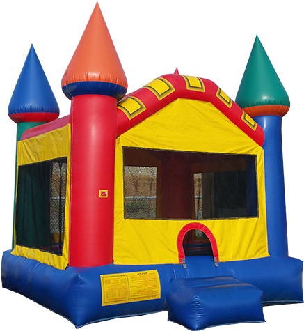 Castle Fun Blue - Inflatable (467x500)