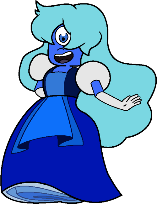 Sapphire %28eye Visible%29 - Imagens Da Ruby E Sapphire Steven Universo (540x680)