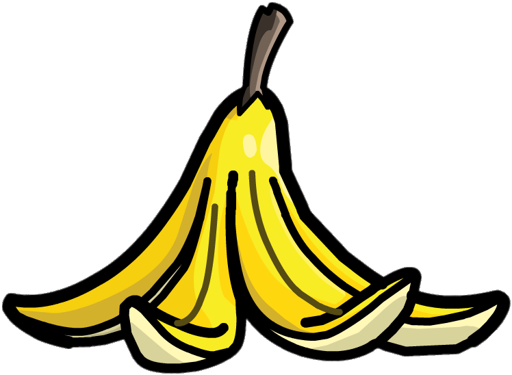 A Colorful Bunch Of Bannanas Clipart - Banana Peel Clipart Png (834x635)