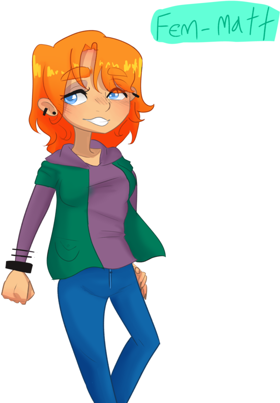 Fem Matt Eddsworld By Ponyo-hopeless - Cartoon (943x847)