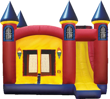 Primary Bouncy Castle & Slide Combo Iii - Bounce House (412x340)