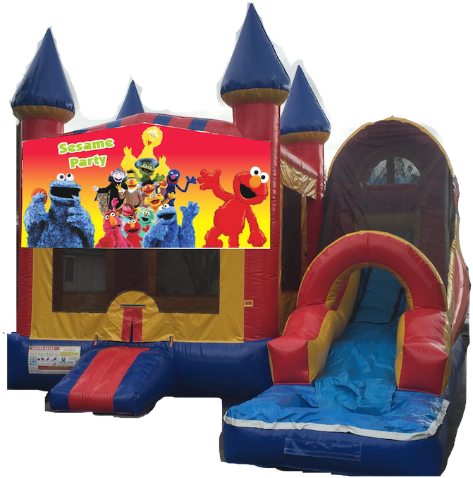 Combo Castle Super Big Front Sesame Party $200 - Inflatable (1024x768)
