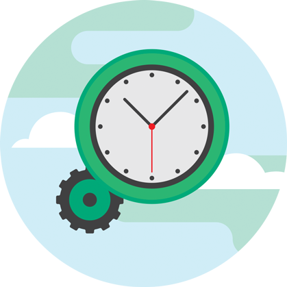 Spend Less Time - Wandklok Analoog En Digitaal (419x419)