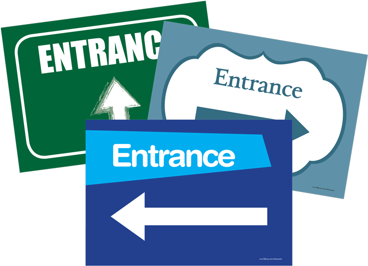 Entrance Sign Entrance Sign - Sign (760x560)