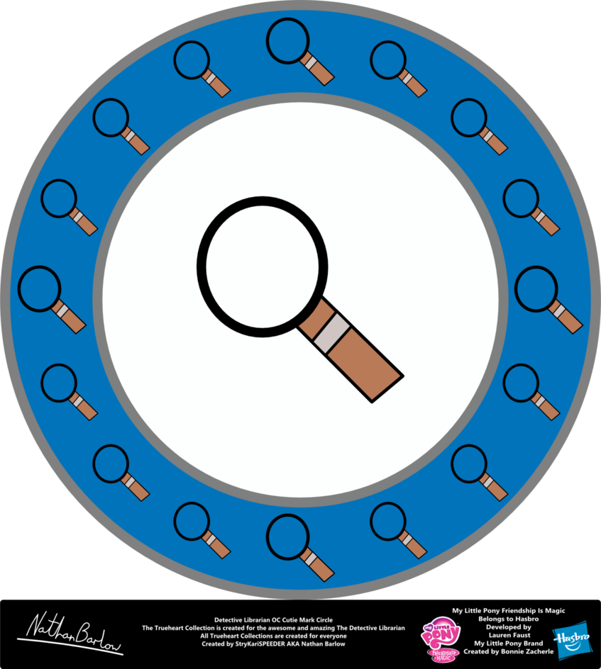 Detective Librarian Oc Cutie Mark Circle By Strykarispeeder - Mark Circle (847x944)