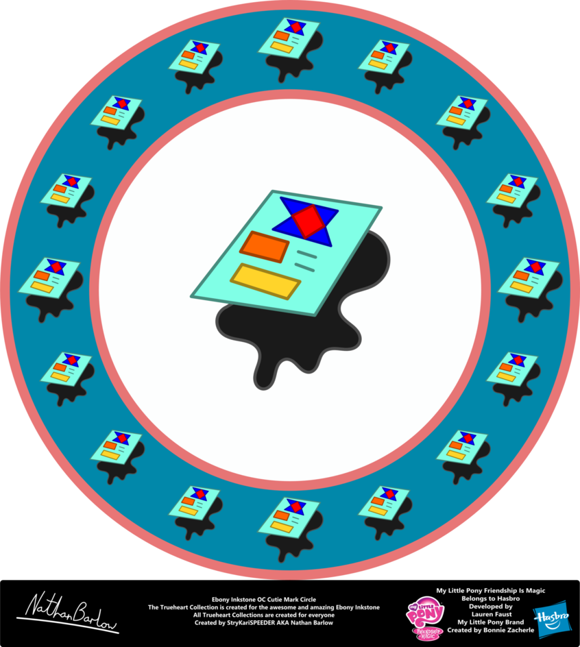 Ebony Inkstone Oc Cutie Mark Circle By Strykarispeeder - Circle (846x944)