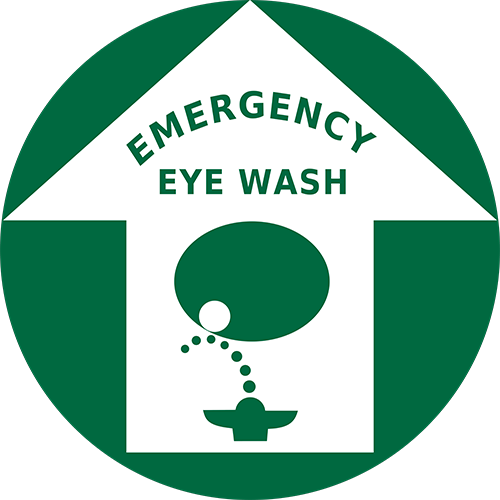 Emergency Eye Wash Floor Sign - Eyewash (500x500)