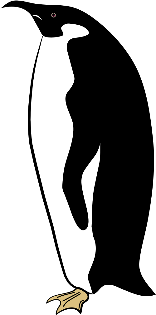 File - Penguin - Svg - Penguin (514x1023)