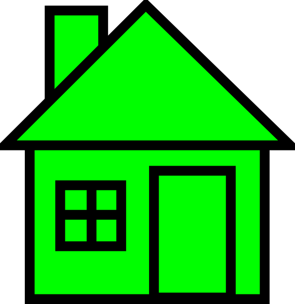 Small - Yellow House Clip Art (582x600)
