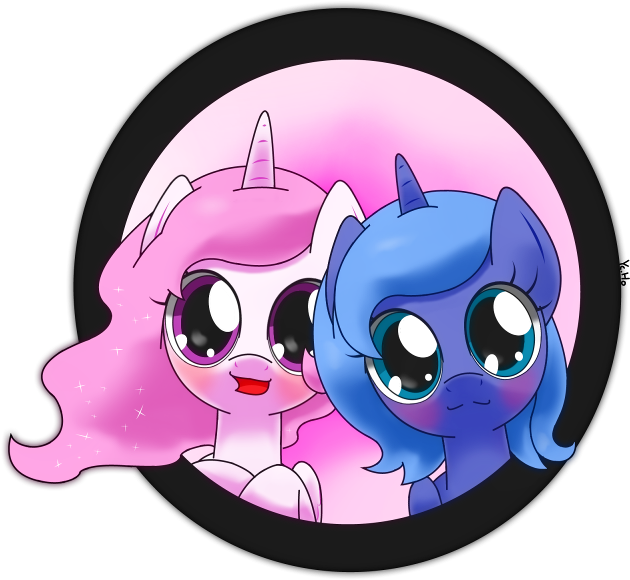 Pink Cartoon Vertebrate Horse Like Mammal Fictional - Cartoon (1360x1360)