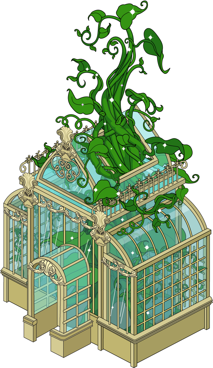 Tall Beanstalk Greenhouse - Tree (802x1258)