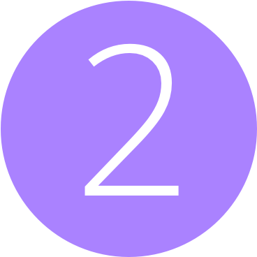 Purple Number 2 With Crown For Kids - Panneau Interdit (500x500)