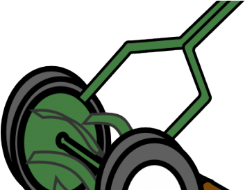 Lawn Mowing Clipart - Cartoon Drawing Of Lawn Mower (480x272)