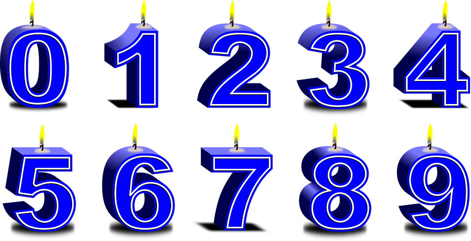 Collection Of Number 2 Cliparts - Vela Numeros Png (960x491)