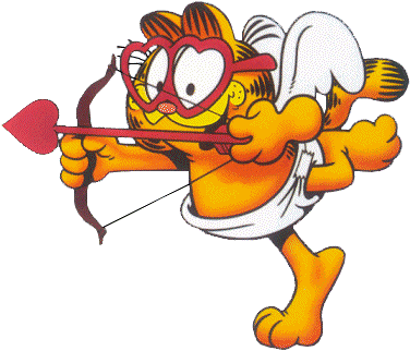 Garfield - Saint Valentin - Imágenes De Amor De Garfield (376x322)