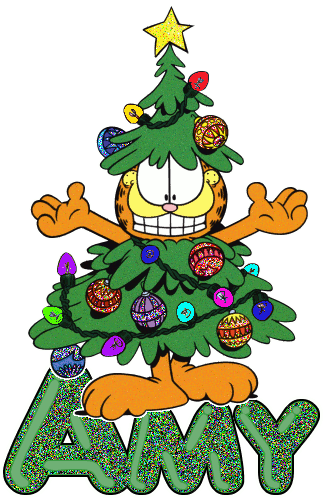 Free Happy Christmas Garfield Phone Wallpaper By Missjas - Nikki Name Image Download (323x498)