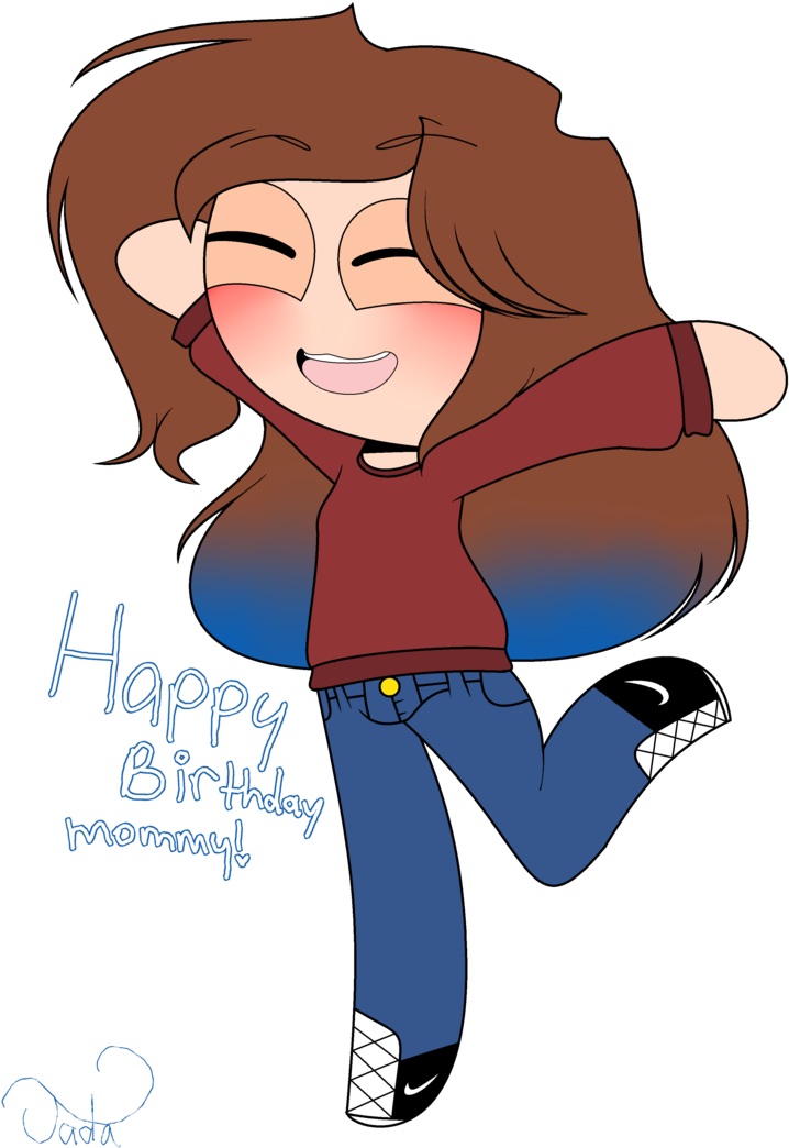 Happy Birthday Mommy By Jada The Artist - Cartoon (741x1078)