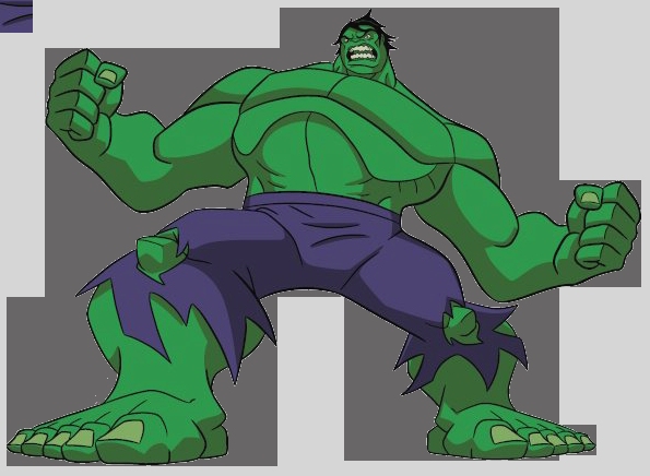 Hulk Clip Art Black And White Hulk Clipart Black And - Cartoon (595x436)
