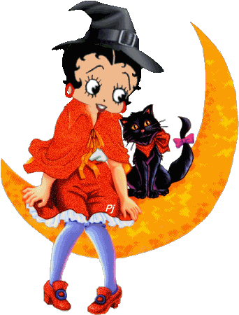 Betty Boop Thanksgiving Clip Art - Betty Boop Halloween Png (432x486)
